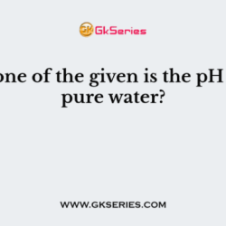 Water ph pure calculation level always